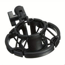 Soporte Antivibratorio Profesional para Micrófono de Condensador Grande - Ajuste Universal, Absorbedor de Impactos, Compatible con Brazo de Micrófono, Ajustable, Construcción Duradera de Plástico - Perfecto para Grabación en Estudio, Podcasting y Transmi