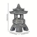Faroles estilo Zen japonés IP44, decoración retro pastoral para jardín y paisajismo, luces ornamentales para césped de patio, regalos para fiestas/cumpleaños/inauguraciones