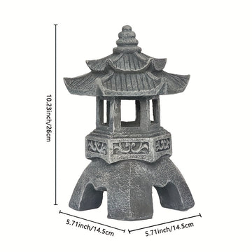 Faroles estilo Zen japonés IP44, decoración retro pastoral para jardín y paisajismo, luces ornamentales para césped de patio, regalos para fiestas/cumpleaños/inauguraciones