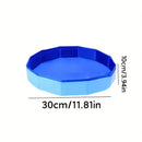 Baño de pies portátil y plegable para piscina - Bañera de pies colapsable de PVC duradero con diseño rayado, no necesita electricidad para el hogar, viajes, camping y uso al aire libre - Cuidado y relajación de pies multifuncionales, bañera de pies para