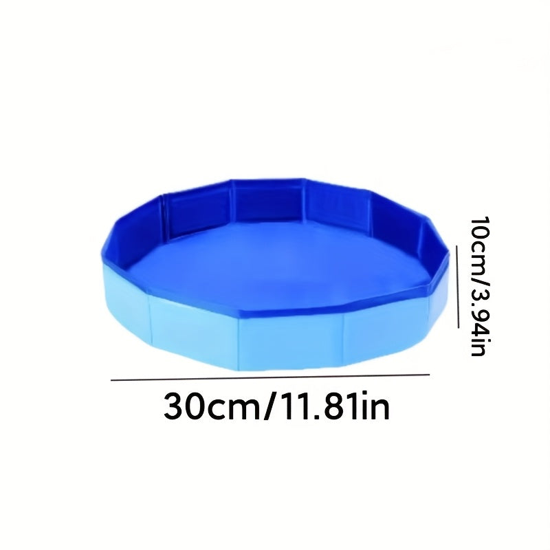 Baño de pies portátil y plegable para piscina - Bañera de pies colapsable de PVC duradero con diseño rayado, no necesita electricidad para el hogar, viajes, camping y uso al aire libre - Cuidado y relajación de pies multifuncionales, bañera de pies para
