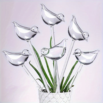 5 piezas de esferas de agua automática con forma de ave - Dispositivos de riego automático para plantas, herramientas de riego por goteo de plástico duradero para jardines interiores y exteriores, ideales para plantas en macetas, flores y bonsái, sistema