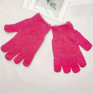 Guantes exfoliantes para baño, manoplas de baño doble cara para exfoliación, masaje y limpieza corporal, accesorios de baño