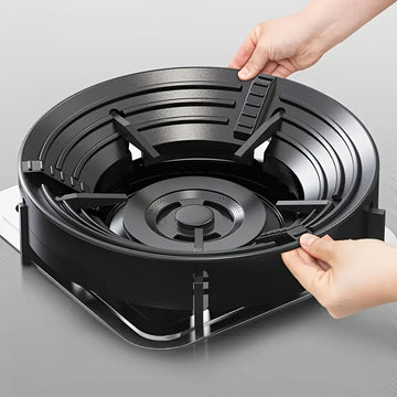 1pc Tapa de estufa de gas a prueba de viento, soporte antideslizante de ahorro de energía para cocina, accesorio concentrador de llama para estufa de gas doméstica