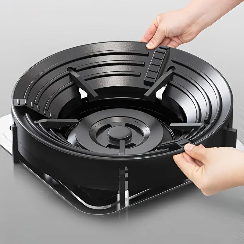 1pc Tapa de estufa de gas a prueba de viento, soporte antideslizante de ahorro de energía para cocina, accesorio concentrador de llama para estufa de gas doméstica
