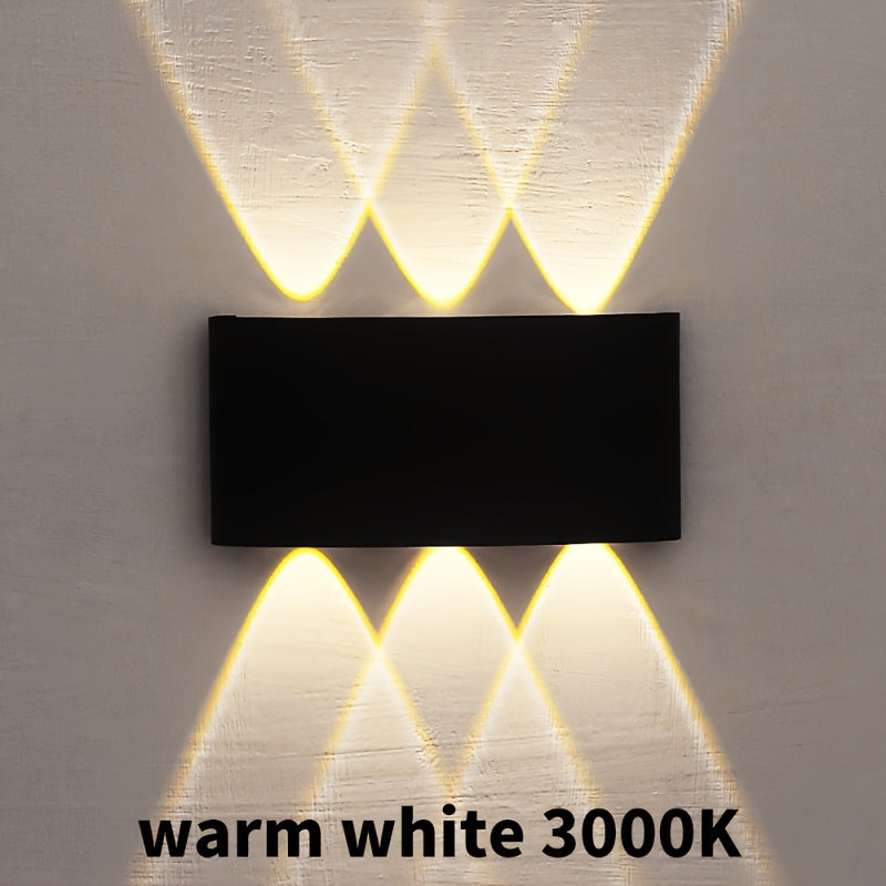 Lámpara de pared LED con luz hacia arriba y abajo, iluminación interior AC85-265V, 1 unidad