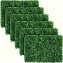 6-Pack Paneles de Césped Artificial Evergreen - Valla de Privacidad Resistente y Fondo para Bodas, Pantallas Verdes Extra Grandes 15.75x23.62 Pulgadas (40x60 cm), Sin Necesidad de Cableado, Instalación Fácil con Tiras Adhesivas, Paneles Plásticos Imperme