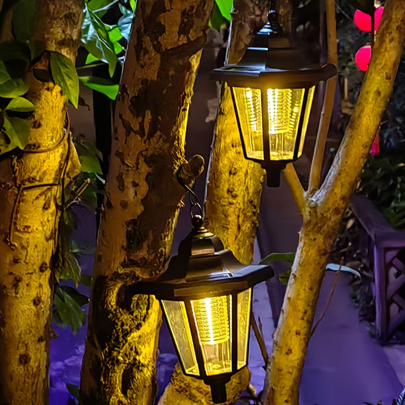 2 piezas de luces solares para pasillos, luces LED para caminos solares, luces de paisaje para exteriores para jardín, césped, camino, patio