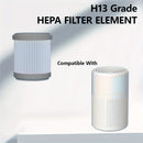 2pcs Elementos de Filtro de Purificador de Aire de Alta Eficiencia, Compatibles con EJ-JHQ01 - Construcción de Plástico Duradero, Diseño Estriado para una Filtración Mejorada, Ideal para Uso en Hogar y Oficina, Purificadores de Aire para el Hogar