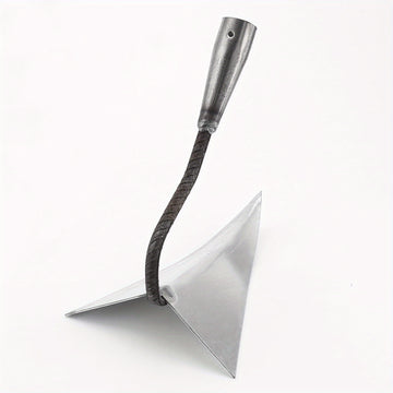 1 Azada de Jardín en Forma de V con Hoja Afilada Triangular para Cavar y Aflojar la Tierra - Herramienta Metálica Duradera para Deshierbar - Ideal para Jardinería y Siembra en el Patio Trasero - Sin Necesidad de Electricidad, Jardinería Manual | Accesori