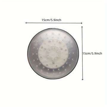 1pc 15.24cm Luces de cascada LED, Siete colores parpadeantes, Cabezal de ducha redondo brillante, Superficie electrodepositada, Regalo de Año Nuevo, Material de plástico, Montaje en techo, Montaje colgante, Montaje en pared, Uso sin electricidad