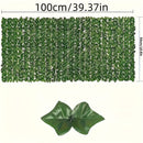 1 Rollo de Hiedra Artificial de Privacidad para Cercas - Panel de Pared de Follaje Falso, Planta de Vid Plástica para Jardín Exterior, Decoración para el Hogar y la Habitación, Espacios Estéticos de Navidad, Decoración de Primavera