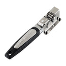 Palillo afilador - Afilador de cuchillos manuales de acero inoxidable con asa ergonómica, afilado rápido para cuchillos de cocina, duradero y fácil de usar, herramienta de afilado para cocina, acabado metálico elegante, construcción metálica.