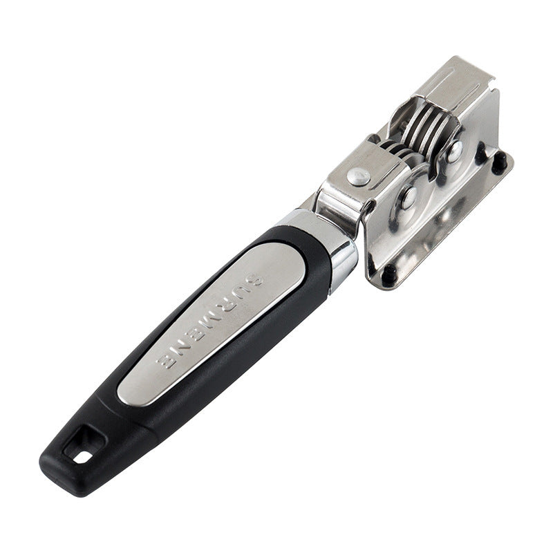 Palillo afilador - Afilador de cuchillos manuales de acero inoxidable con asa ergonómica, afilado rápido para cuchillos de cocina, duradero y fácil de usar, herramienta de afilado para cocina, acabado metálico elegante, construcción metálica.