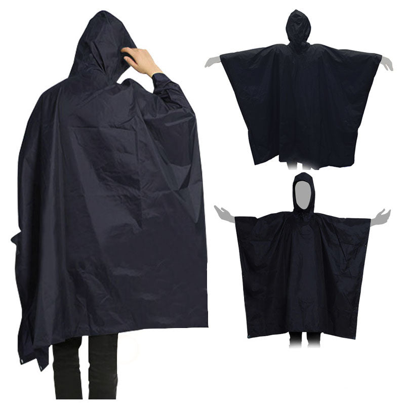 Impermeable Capucha Capa Poncho Adultos Protección Lluvia MJ075