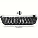 1 Pieza, Cabezal De Ducha De Alta Presión Para Baño, Cabezal De Ducha Cuadrado Plateado U Oscuro, Rociador De Ducha Fijo Diario Para Baño, Accesorios De Baño, Cabezal De Ducha