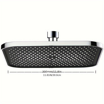 1 Pieza, Cabezal De Ducha De Alta Presión Para Baño, Cabezal De Ducha Cuadrado Plateado U Oscuro, Rociador De Ducha Fijo Diario Para Baño, Accesorios De Baño, Cabezal De Ducha