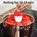 Juego de 6 tazas de silicona para cocinar huevos, antiadherentes, resistentes al calor, huevos cocidos perfectamente, preparación de desayuno sin cáscara fácil, accesorios para cocinar huevos | Soporte decorativo para huevos | Silicona duradera