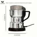 VIVIDAY Molinillo de café eléctrico - Ligero y portátil, operación de un solo botón, acero inoxidable, molienda rápida y fina para café, especias y granos, esencial para la cocina en casa, molinillo de café | electrodoméstico de cocina moderno | construc