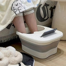 Baño de pies plegable de gran tamaño - Baño de pies portátil y viajero con agarre ergonómico antideslizante, material plástico duradero para relajación y baño, no necesita electricidad, uso en casa y en movimiento, baño de pies para relajación, caracterí