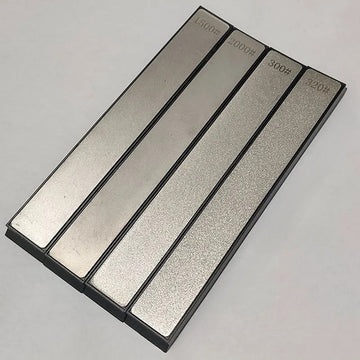 Conjunto de 4 piezas de Cuchillas de Molienda de Piedras de Diamante, Afilador Multiusos para Exteriores, Afilador de Ángulo Fijo Dedicado a la Corrección de Piedras