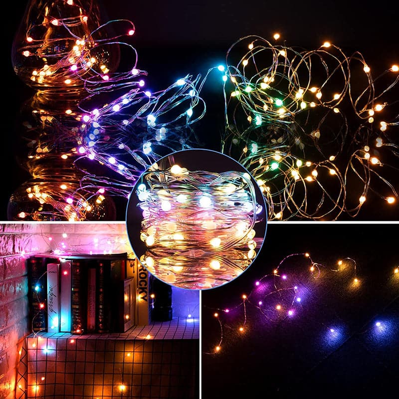 Luces LED de Guirnaldas 10 mts Multicolor RGB