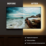 Tira de luces LED COB 5V USB 99.97 cm ~ 5.0 metros Luz cálida / Luz blanca Retroiluminación de TV, Tira de luces flexible para gabinetes, Adecuada para iluminación de bricolaje en dormitorios, cocinas y hogar