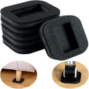 12 unidades de tazas de feltro para muebles, detenedores de patas de sillas para pisos de madera dura, tipo de acabado metálico: Otros tipos, con previene deslizamientos y rayones para sillas de oficina, camas y refrigeradores