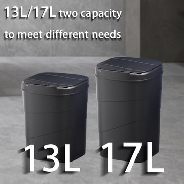 Bote de basura de inducción inteligente de 13L/17L para sala de estar, cocina y baño