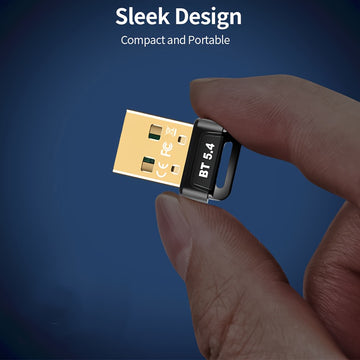 Adaptador inalámbrico USB BT 5.4 para PC, receptor de dongle inalámbrico USB, adecuado para computadoras/auriculares/teclados/mouse hablantes y otros dispositivos, plug and play para Windows11/10/8.1, compatible de forma automática con versiones anterior
