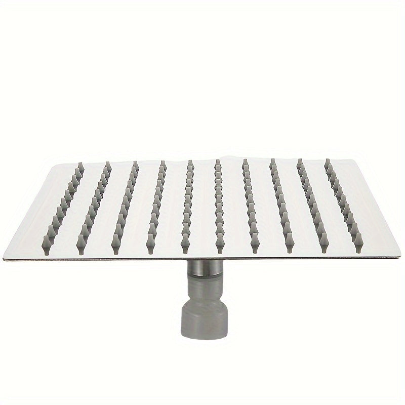 Rociador de Ducha de Acero Inoxidable Lujoso - Cabezal Cuadrado Grande Montado en la Pared, Chorro de Alta Presión para la Elegancia y Confort Último en el Baño, Accesorios de Ducha, Decoración de Regalo de Navidad/Halloween