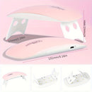 Linterna Compacta para Uñas, Luz de Curado de Gel LED, Secador de Manicura para Salón y Hogar, Curado Rápido para Uñas DIY