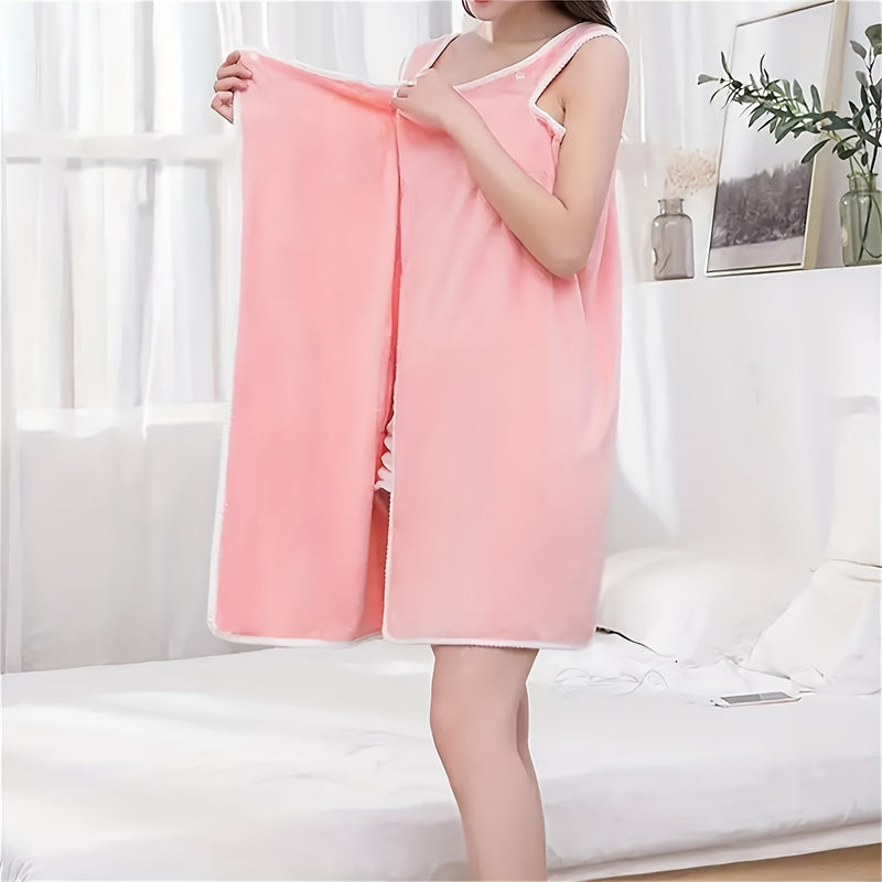 Toalla de baño elegante de poliéster con diseño de cuello con lazo - Absorbente, de secado rápido, hipoalergénico, ideal para adultos, sin pérdida de cabello, perfecta para el hogar y el spa, toalla de spa | Diseño de toalla elegante | Toalla de baño de