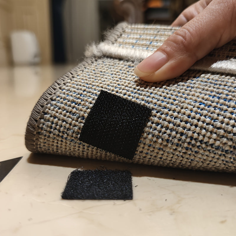 20 Pares (40 piezas) Nueva Cinta Antirizado de 30mm para Alfombras, Sujeta la Alfombra, Sofá y Sábanas en su Lugar y Mantiene las Esquinas Planas, Sujeta Antirizado para Alfombras