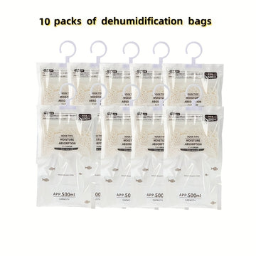 Bolsa Absorbente de Humedad Montada en la Pared, Bolsa Absorbente de Humedad y Anti-moho para Deshumidificación, Desecante, Anti-moho Adecuado para Armarios y Guardarropas - Bolsa de Deshumidificación Reutilizable Adecuada para Deshumidificación en Dormi