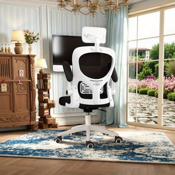 Silla de oficina ergonómica, adecuada para hogares y dormitorios - 11 vacaciones, compatible con suelos duros | Sillas de juego, estética moderna, estructura duradera, adecuada para todas las estaciones del año.