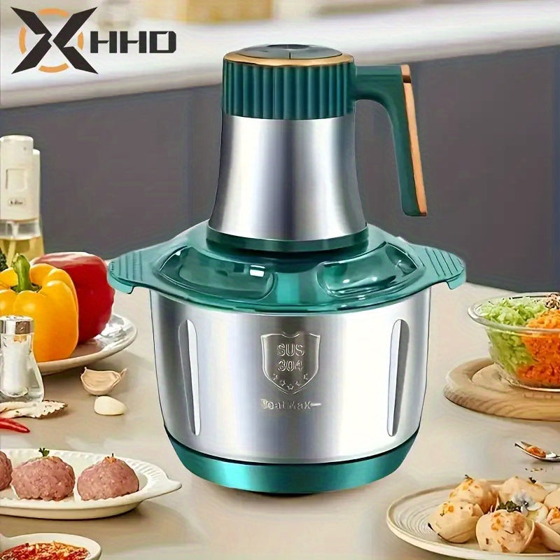 Procesador de Alimentos 2L-5L, Picadora Multifuncional para Verduras y Ajo, Trituradora de Jugos y Fideos – Herramienta Esencial en la Cocina, Ideal para Cebollas y Ensaladas – 5 Velocidades