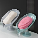 1pc Soporte De Jabón De Drenaje, Tipo De Ventosa Sin Perforación, Soporte De Jabón De Drenaje Sin Acumulación De Agua, Caja De Jabón Para Uso Doméstico, Suministros De Organización Y Almacenamiento En El Hogar, Accesorios De Cocina, Accesorios De Baño