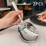 1pc Cuchara Grande de Acero Inoxidable para Buffet, Cuchara Grande de Servir, Cuchara para Fiestas/Banquetes/Buffet, Apta para Lavavajillas, Cuchara Plateada de Cocina, Gadgets Prácticos de Cocina para Uso Familiar