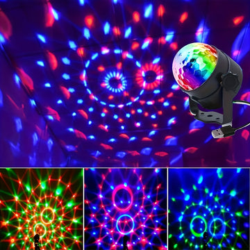 Luz LED para escenario, bola disco RGB con control remoto, 7 modos, ideal para fiestas en casa, bares, karaoke, bodas y más