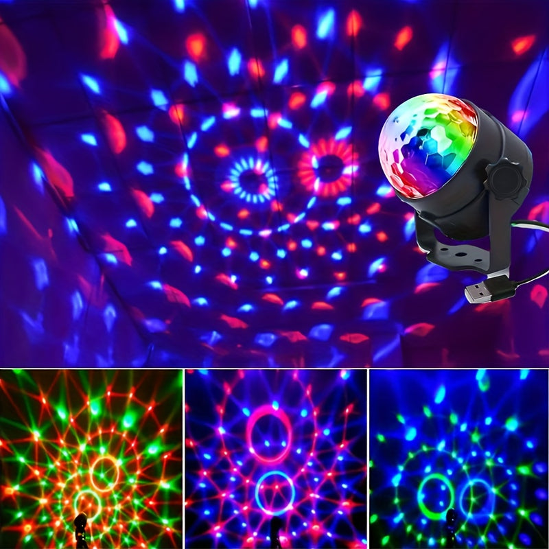 Luz LED para escenario, bola disco RGB con control remoto, 7 modos, ideal para fiestas en casa, bares, karaoke, bodas y más
