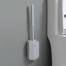Escobilla de Inodoro Montada en Pared 2024: Escobilla de Inodoro con Mango Largo y Cabeza de Cepillo de ABS+PP+TPR - No se Requiere Taladrado, Decoraciones de Halloween, Navidad