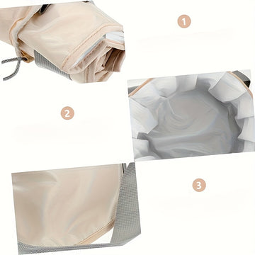 2 Juegos de Bañera de Pies Plegable - Portátil, Sin Alcohol, Bañera de Plástico para Sumergir con Bolsa de Almacenamiento para Dormitorios y Uso en Casa, Relajación con Aumento de Calor, No Necesita Electricidad, Bañera de Pies Portátil, Esenciales para