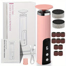 Recortador de uñas, amoladora eléctrica para pies recargable USB con 6 velocidades ajustables, rotación positiva y negativa 2 en 1, kit portátil multifuncional para cuidado diario de manos y pies, herramientas de manicura