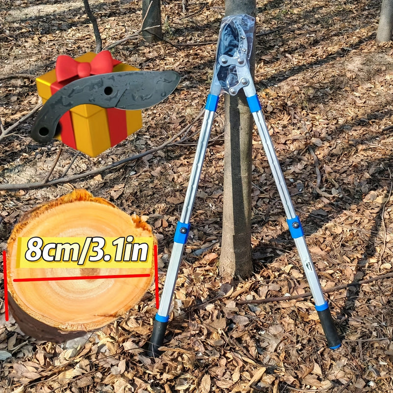 1pc Tijeras para Ramas Extra Largas de 66.04-99.06cm, Mango Antideslizante, para Árboles y Frutales, Tijeras para Ramos Gruesos, Corta Rama Manual con Hoja Afilada de Acero de 7.62cm, Podadora Súper Potente para Corte de Ramas