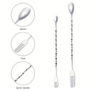 1/2/4 Piezas, Cuchara De Mezcla, Varilla De Mezcla, Cuchara De Barra De Acero Inoxidable, Para Tiendas De Café Y Té Con Leche, Cuchara De Barra Larga, Mezclador De Barra, Accesorios De Barra, Suministros De Cocina