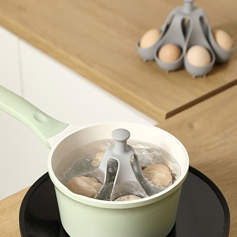 1pc Vaporera de Silicona Resistente a Altas Temperaturas con Mangos Ergonómicos y Agujeros de Ventilación - Segura para Alimentos, Portátil para Cocina en Casa, Camping, Desayuno Familiar, Herramienta de Cocina Compacta, Diseño Perforado