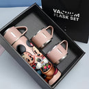Juego de Termo de Acero Inoxidable de 17oz con Diseño de Minnie Mouse de Disney, Taza Térmica Antigoteo con 3 Vasos para Bebidas Calientes y Frías, Viajes de Negocios y Material Escolar LHB03211