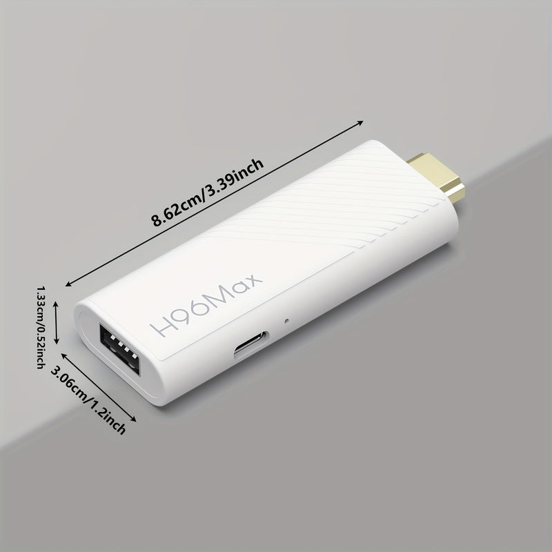 Huawei H96 Max RK3518 Smart TV Stick - Android 14.0, Conexión Inalámbrica, Reproductor Multimedia Ultra HD con Soporte para 4K@60fps, WiFi6 y BT5.4, Control por Voz, Puerto USB 2.0, Alimentación por USB, Dispositivo de Entretenimiento en Casa | Diseño Co