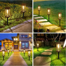 Paquete de 4/8 luces solares de hierba de tungsteno - Iluminación exterior LED para caminos, jardines, patios y corrales con diseño de montaje semienterrado, sombra de polipropileno y sin control remoto, luces solares para jardines, iluminación de camino